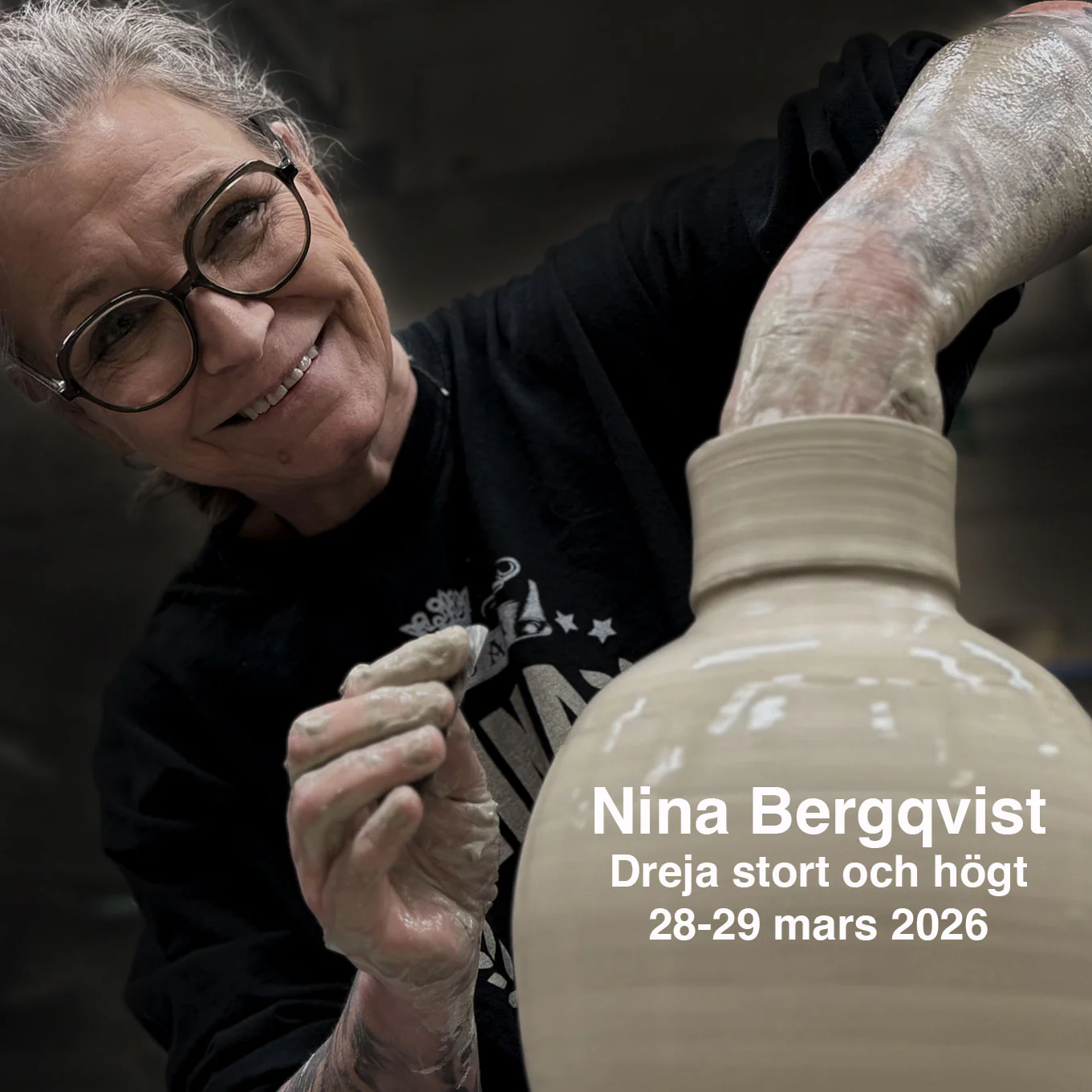 Dreja stort och högt med Nina Bergqvist – 28-29 mars 2026