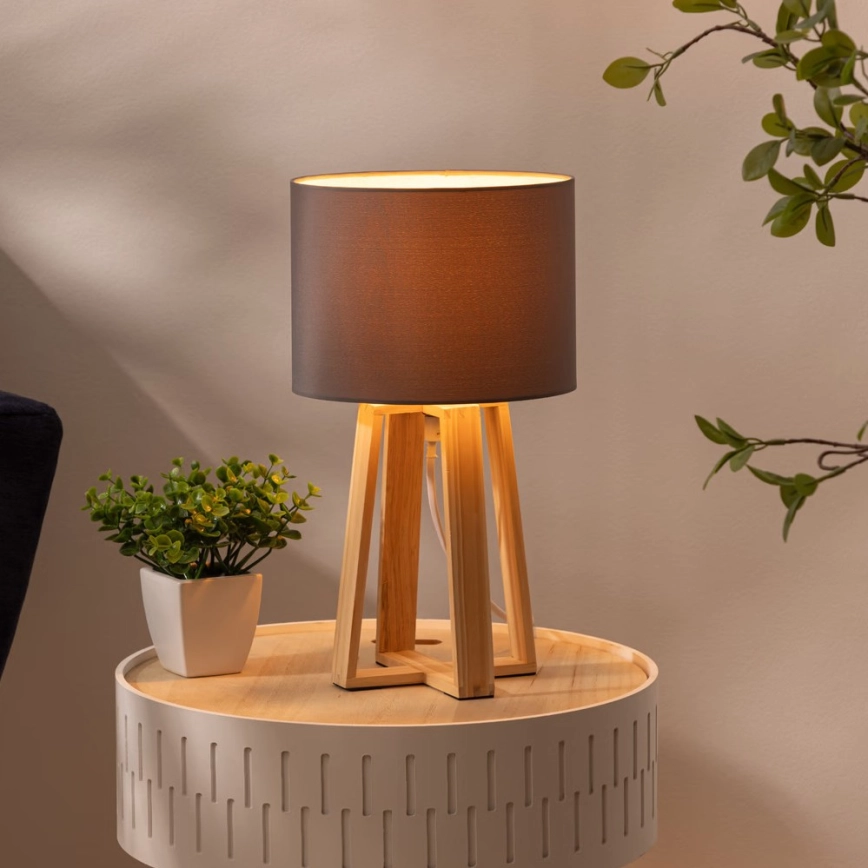 Atmosphera – Bordslampa MOLU 1xE27/25W/230V tall/grå
