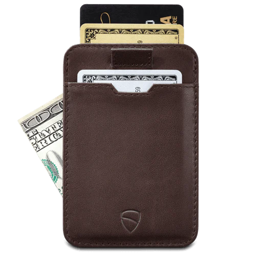 Vaultskin Chelsea Card Holder – Brown Minimalist Purse