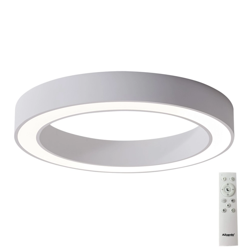 Azzardo AZ5037 – LED Dimbar taklampa MARCO LED/80W/230V vit + fjärrkontroll
