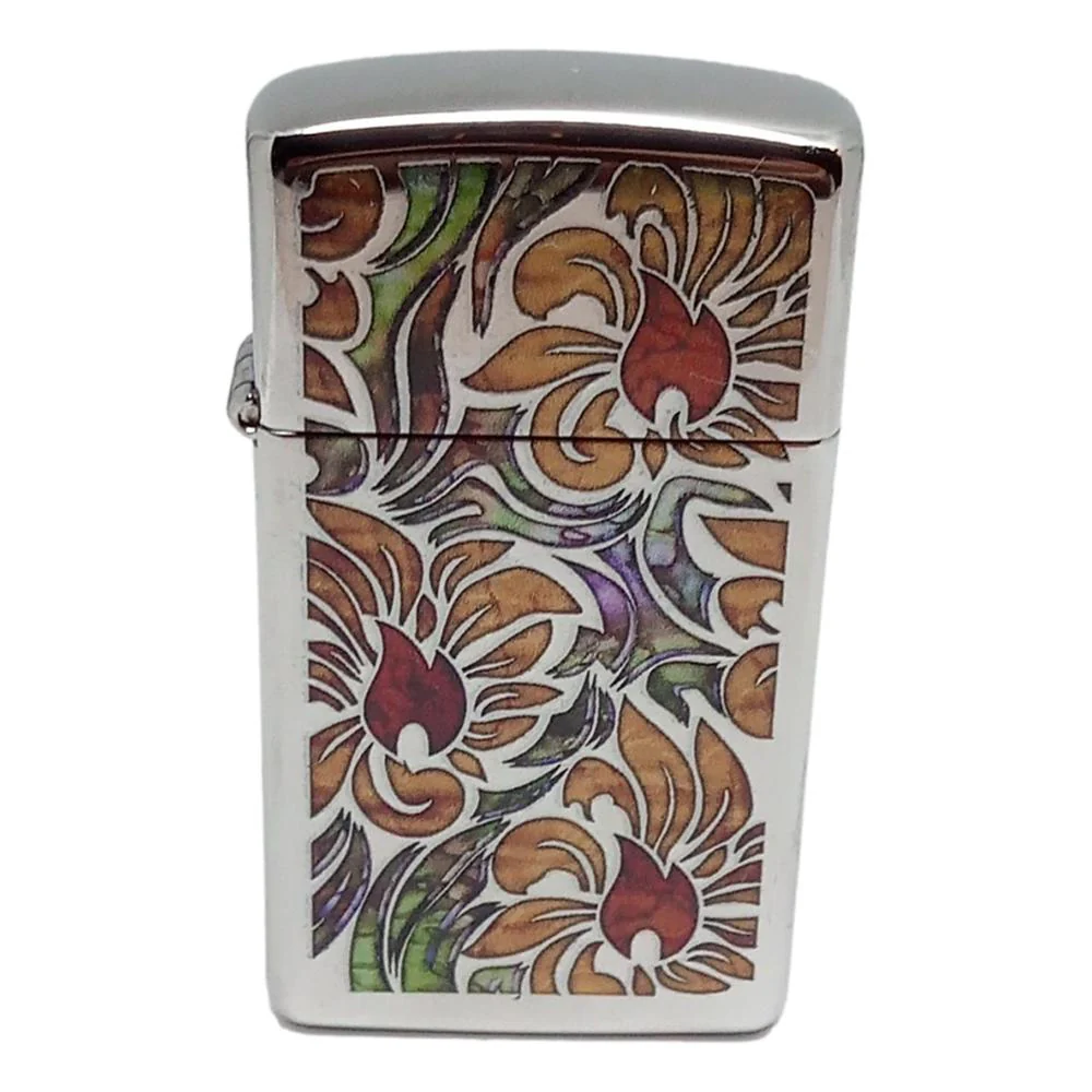 Original Slim Zippo Lighter – Fusion Floral