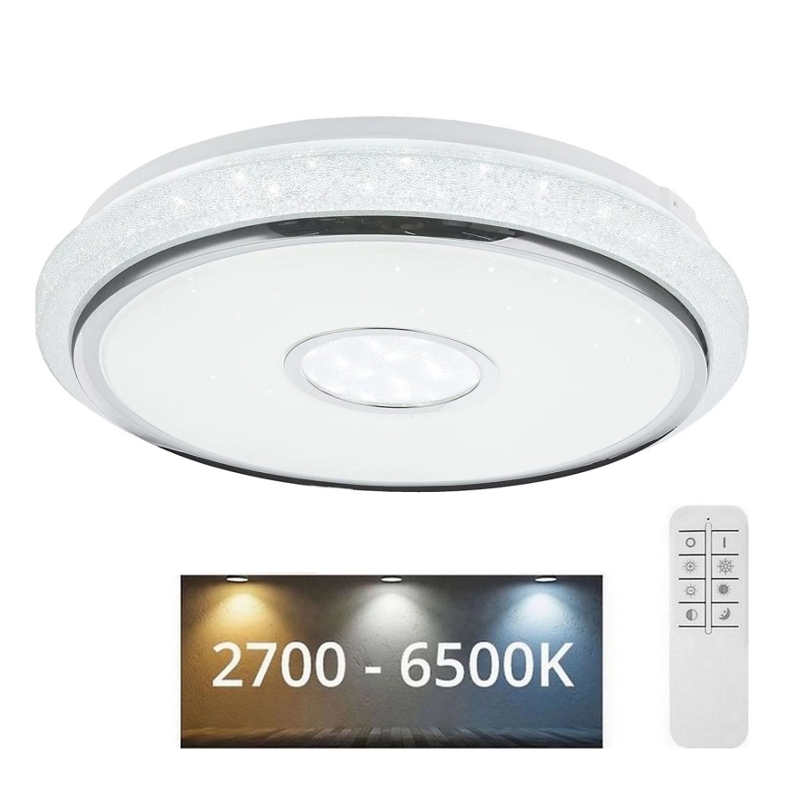 Globo – Dimbar LED-takarmatur LED/40W/230V 2700-6500K + fjärrkontroll