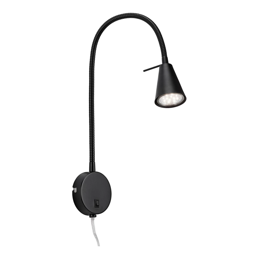 Briloner 2082-015 – LED flexibel vägglampa COMFORT LIGHT 1xGU10/5W/230V svart