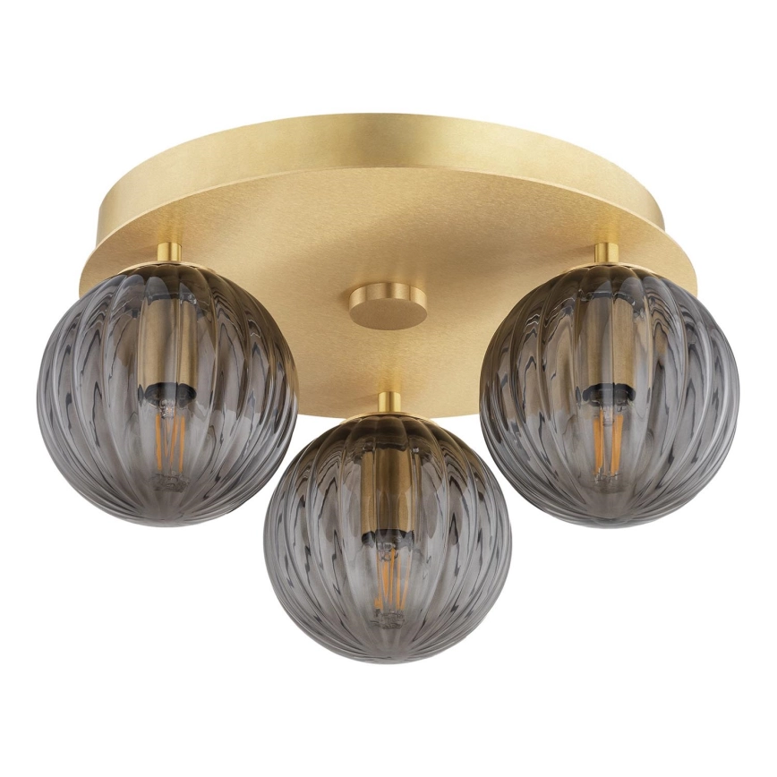 Argon 6308 – Taklampa PALOMA 3xE14/7W/230V guld/svart