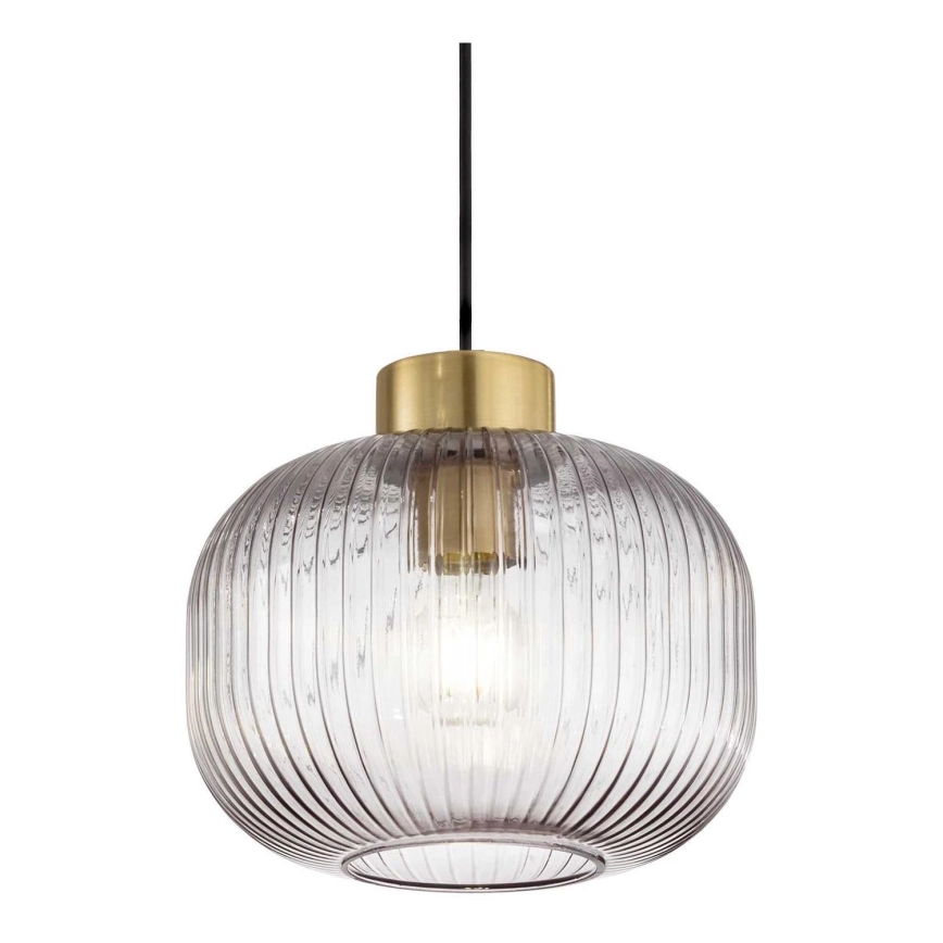 Ideal Lux – Ljuskrona med textilsladd MINT 1xE27/60W/230V diameter 24 cm genomskinlig