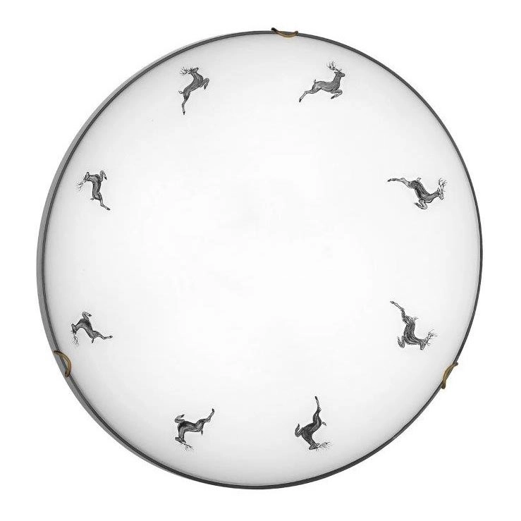 Kolarz 731.13.4.133- Taklampa NONNA 3xE27/60W/230V diameter 50 cm hjort grå