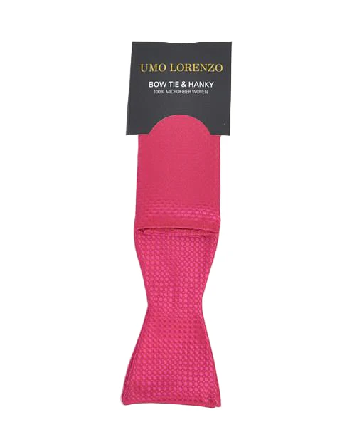 Self-tie Butterfly and Pocket Square – Helt rosa