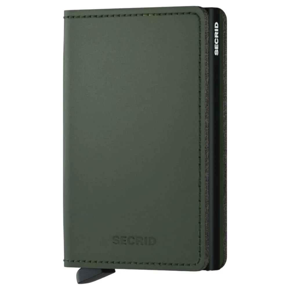 SECRID Slimwallet Matt Grön & Svart