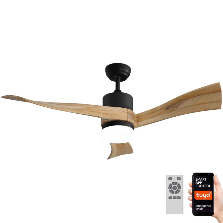 Immax NEO 07136-B – LED Takfläkt SOFISTICADO LED/18W/230V ek Wi-Fi Tuya + fjärrkontroll