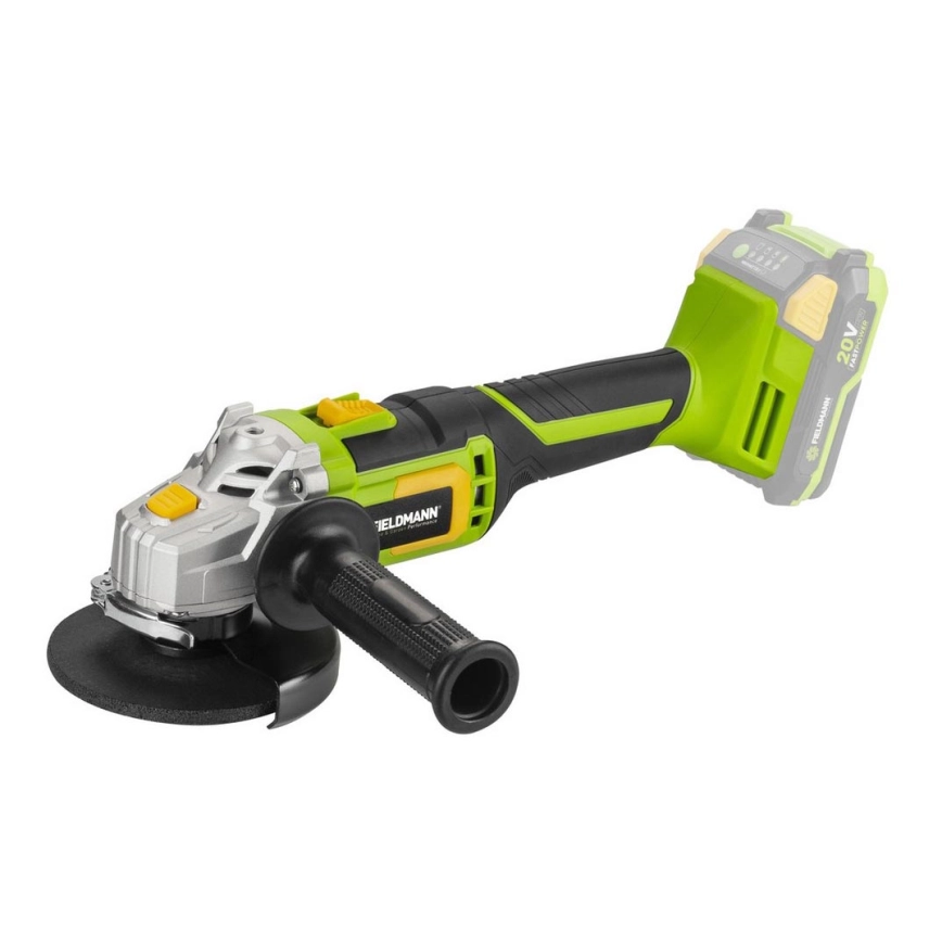 Fieldmann – Batteridriven vinkelslip 20V