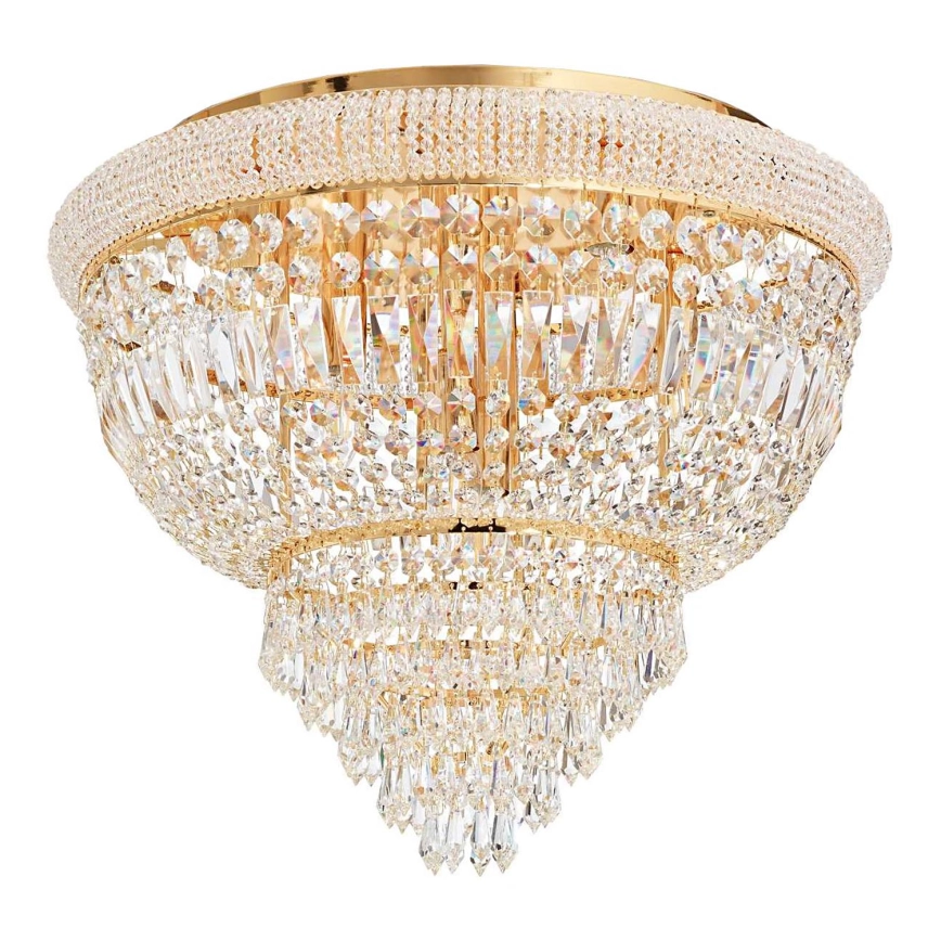 Ideal Lux – Vägglampa i kristall DUBAI 6xE14/28W/230V diameter 52 cm guld