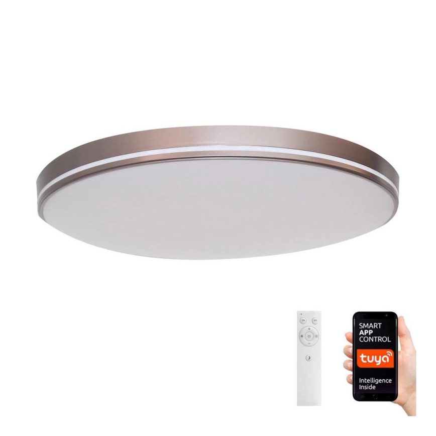Immax NEO 07150-C40 – LED ljusreglerad taklampa  NEO LITE AREAS LED/24W/230V Tuya Wi-Fi brun  + fjärrkontroll
