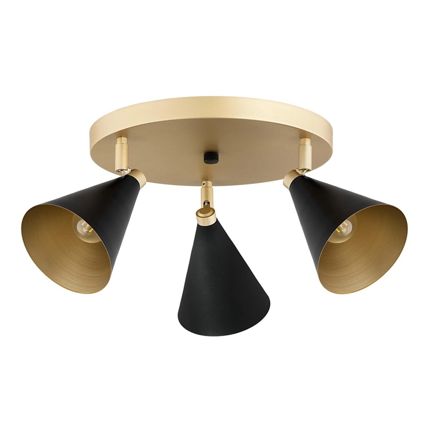 Argon 6262 – Spotlight LUCINDA 3xE14/7W/230V svart/guld