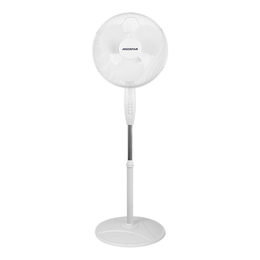 Aigostar – Golvfläkt 40W/230V vit