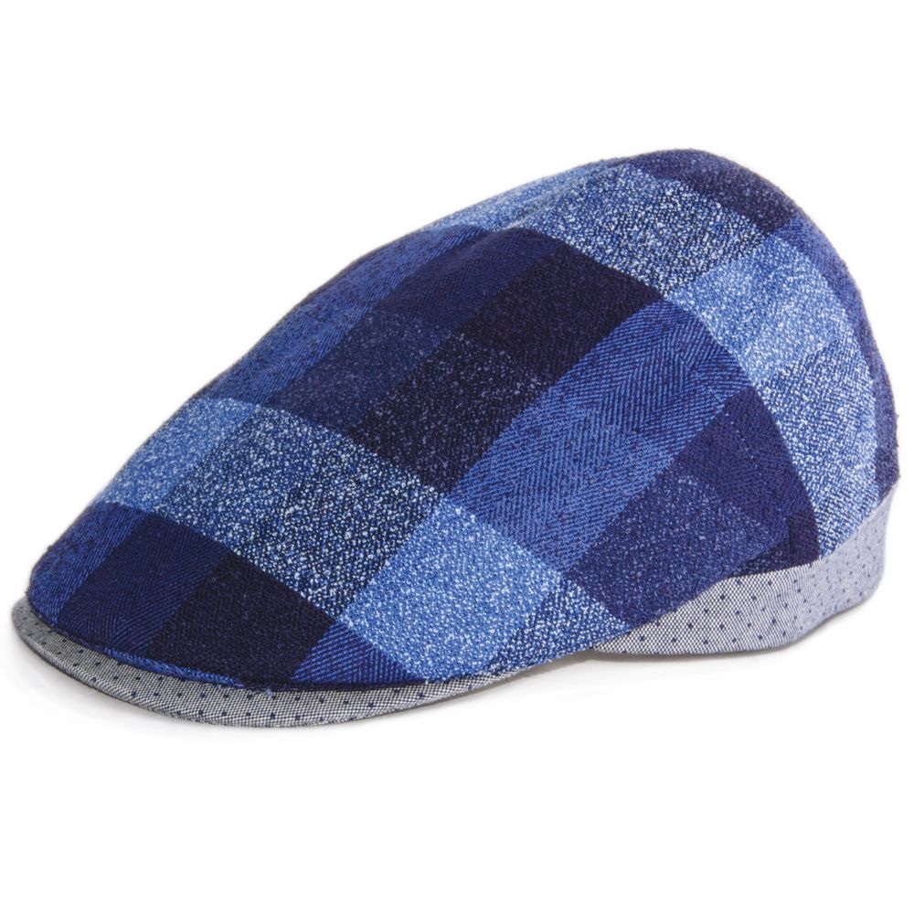 MJM Hugo Linen Flat Cap – Blue Ternet Sixpence