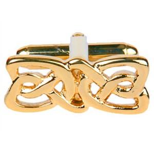 Manschettknappar Celtic Design Gold Slim