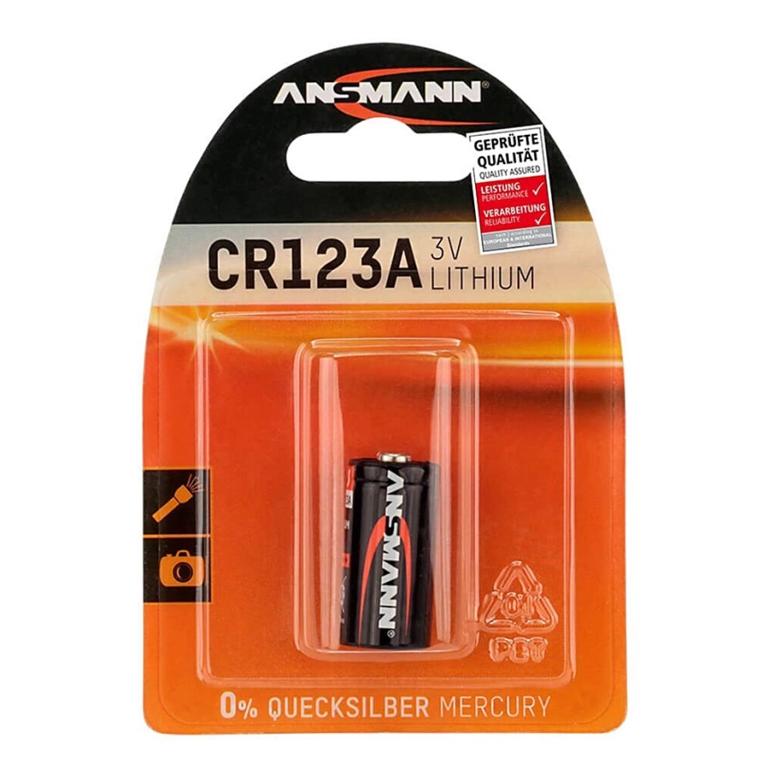 Ansmann 04006 – CR123A – Lithium Batterier 3V