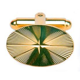 Manschettknappar Starburst Oval