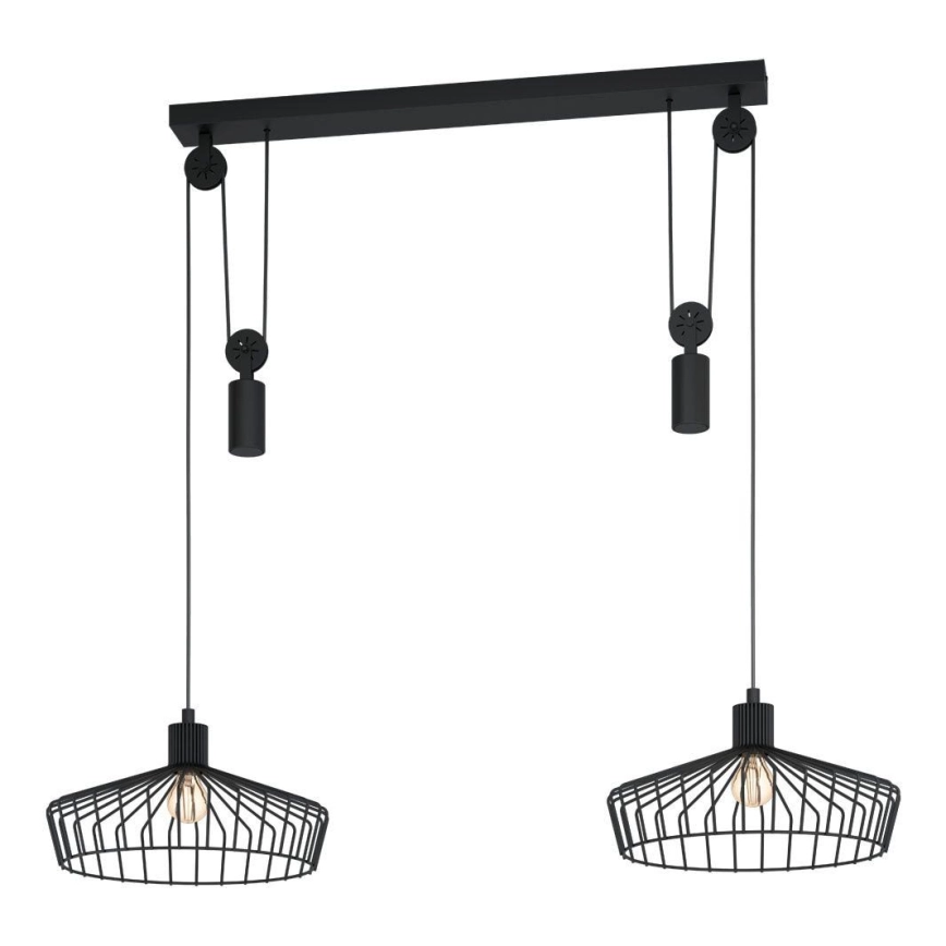 Eglo 43438 – Hänglampa med kabel WINKWORTH 2xE27/40W/230V