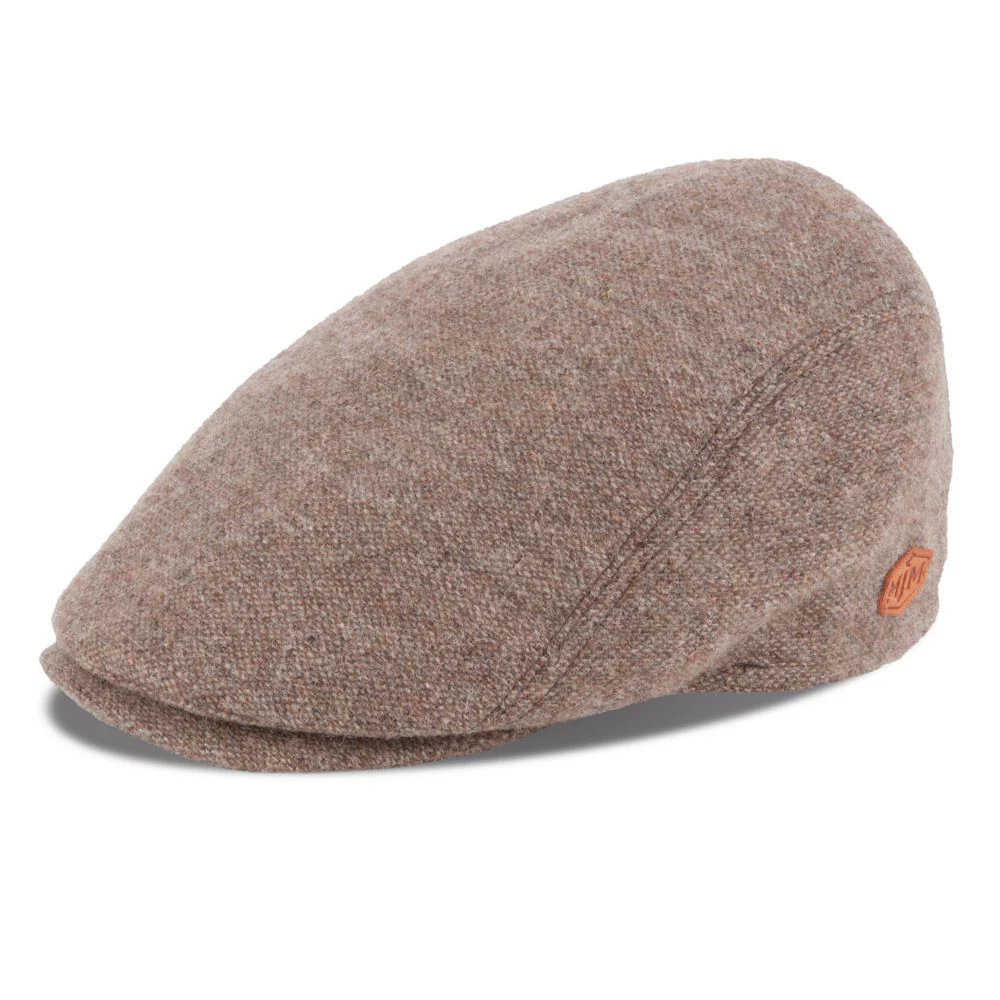 MJM BANG 88 Flat Cap Beige Wool Mix Sixpence – M (56 cm)