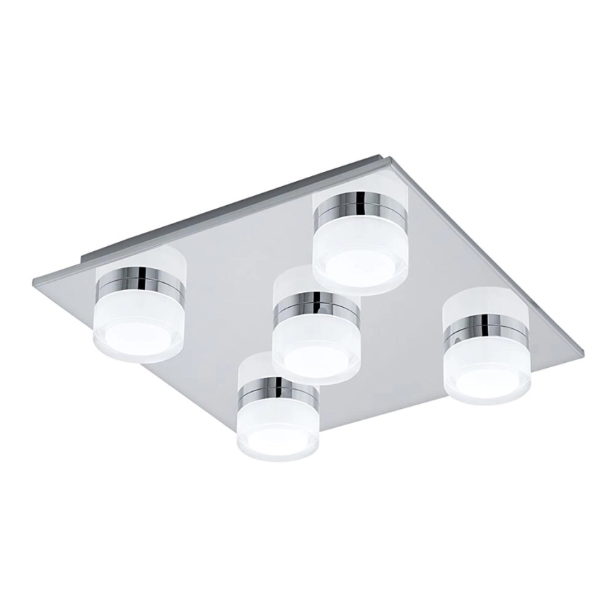 Eglo – LED ljusreglerad taklampa till badrum 5xLED/5,4W/230V IP44