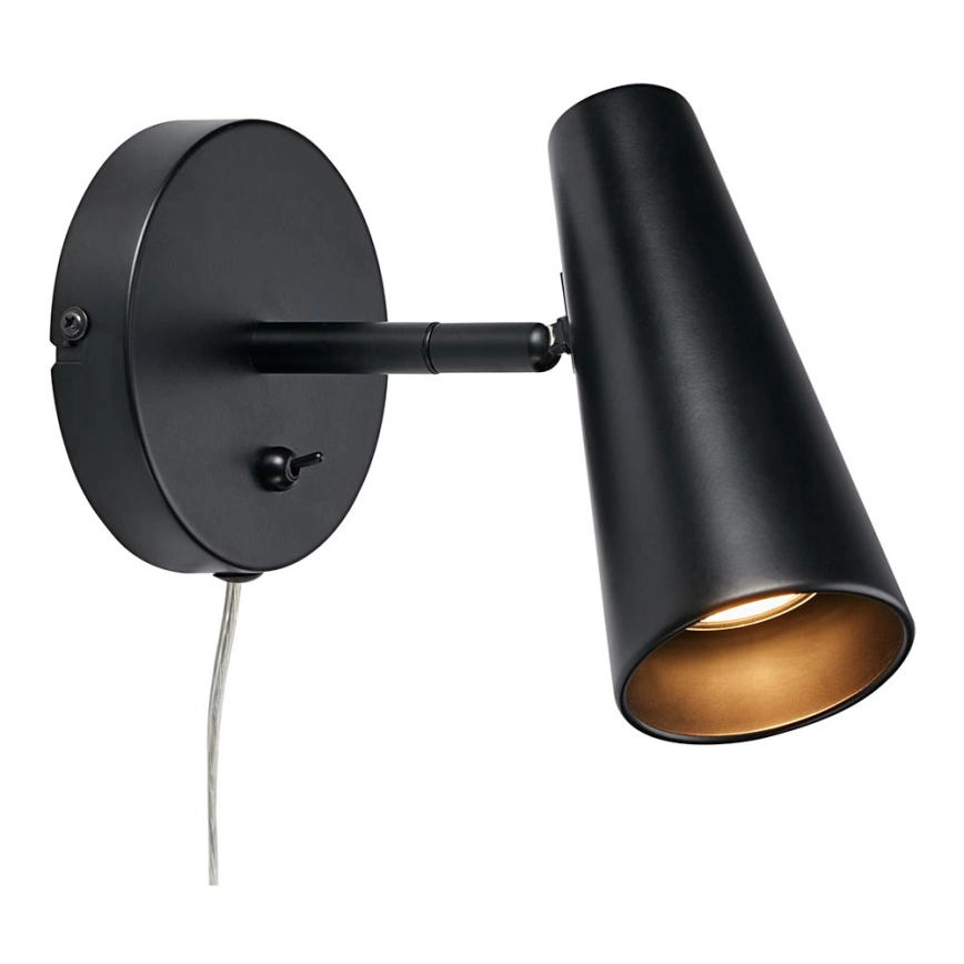 Markslöjd 108200 – Vägg spotlight CREST 1xGU10/7W/230V svart