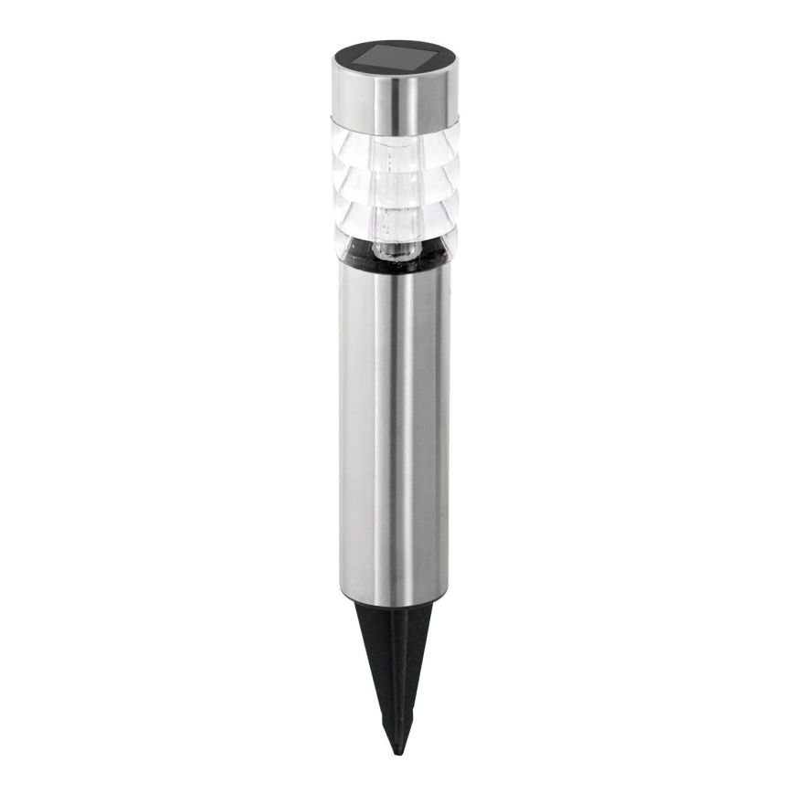Eglo 48581 – Solarlampa med LED-sensor/0,06W/1,2V 100 mAh IP44 matt krom