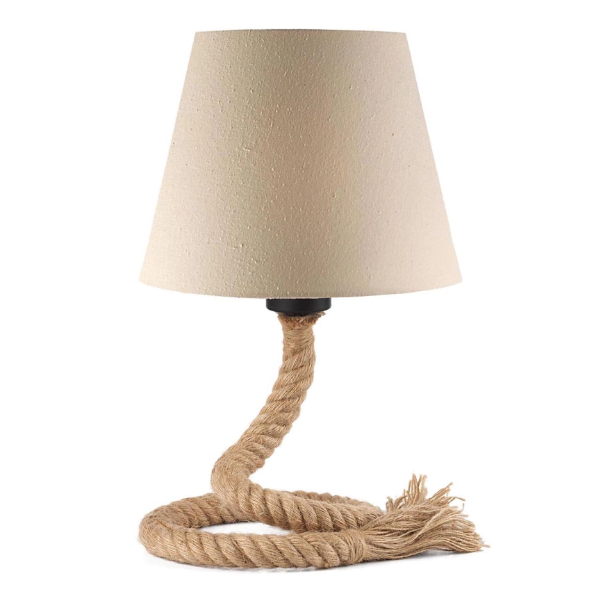 ONLI – Bordslampa CORDA 1xE27/22W/230V 32 cm beige