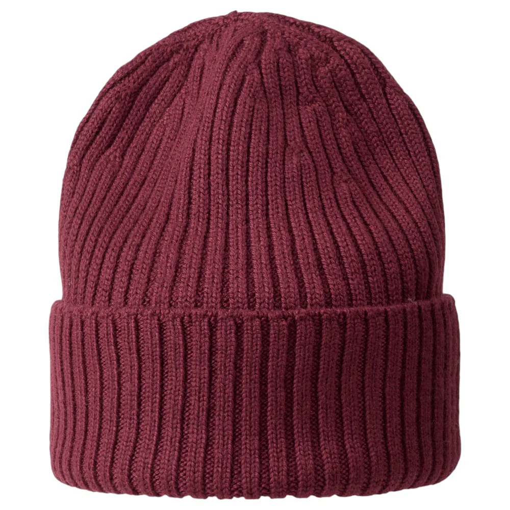 MJM Beanie i 100% Merino Wool – Wine Red Hat