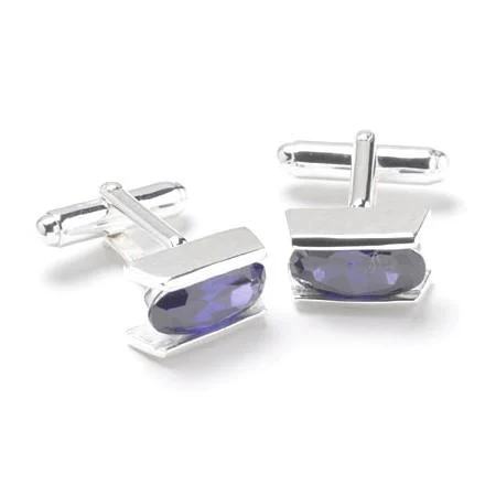 Manschettknappar SSCZ Diamond Cut Ametist