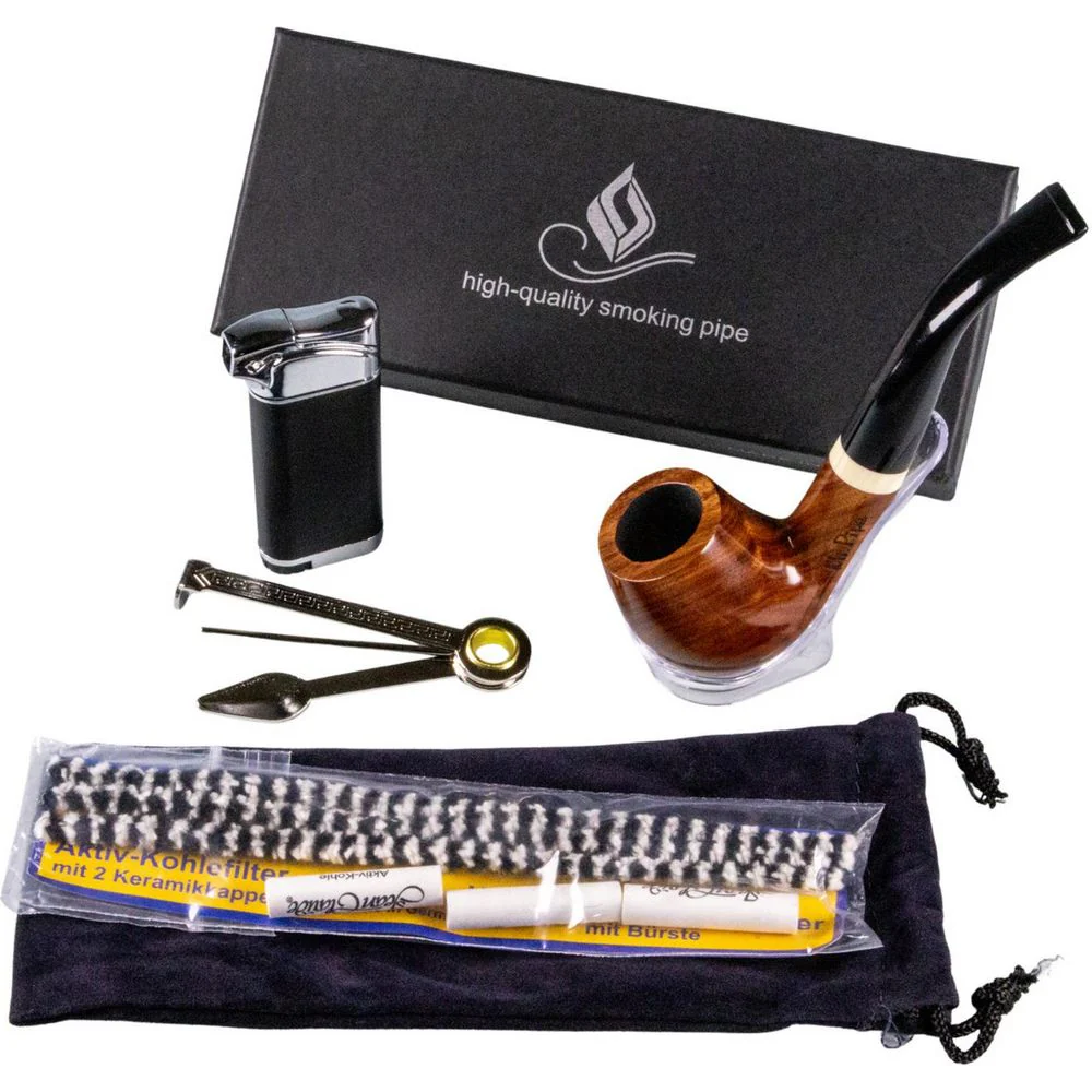 Herr. Rörrörsset med naturen Redwood Bent Pipe