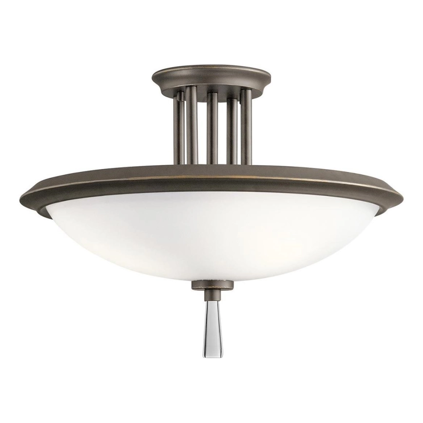 Kichler – Ytmonterad ljuskrona DREYFUS 3xE27/60W/230V brons