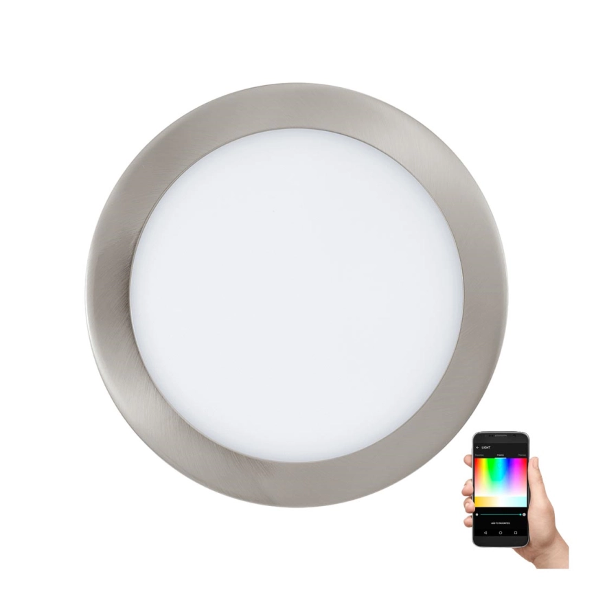 Eglo – LED RGB dimbar infälld takarmatur FUEVA-C LED/15,6W/230V Ø 22,5 cm