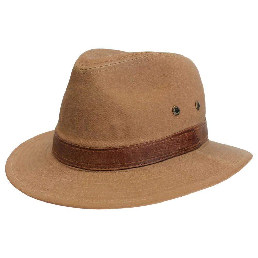 Stetson Ava Cotton Traveler Summer Hat – Rostig brun