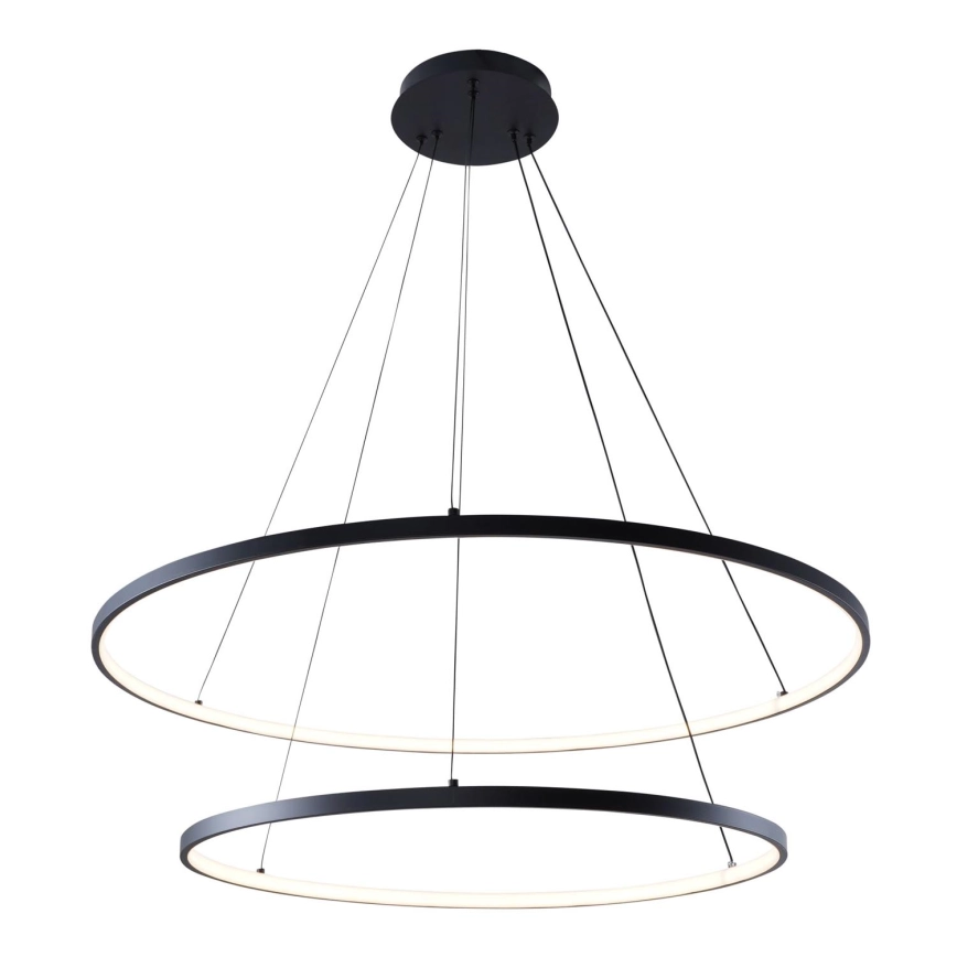 Zuma Line – LED ljuskrona med textilsladd LED/60W/230V 3000/4000/6000K diameter 80 cm svart