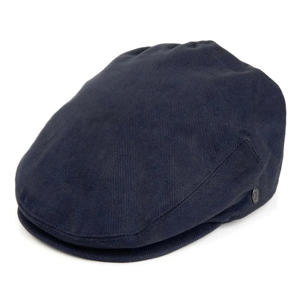 Jaxon & James Cotton Flat Cap – Marinblå