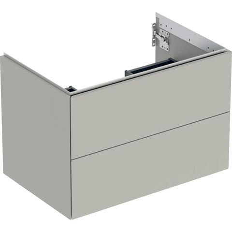 Geberit ONE 505.262.00.7 Kommod 75 x 47 cm, 2 lådor Gråbeige
