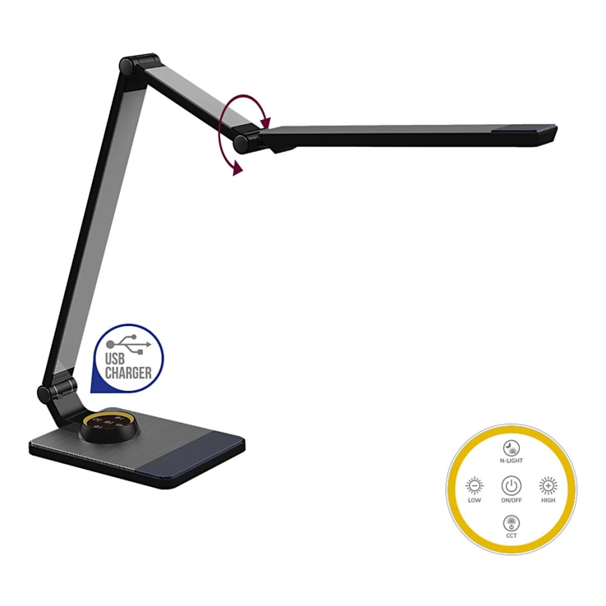 Prezent 31212 – LED Dimbar Bordslampa AKAN LED/10W/230V