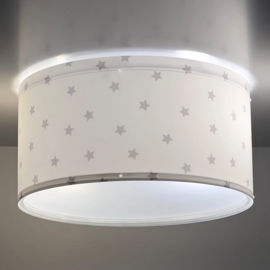 Dalber 82216B – Takbelysning för barn STAR LIGHT 2xE27/60W/230V vit
