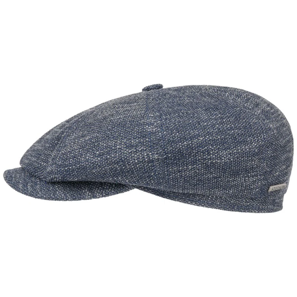 Stetson Hatteras Jersey – Blue Linen Sixpence platt mössa