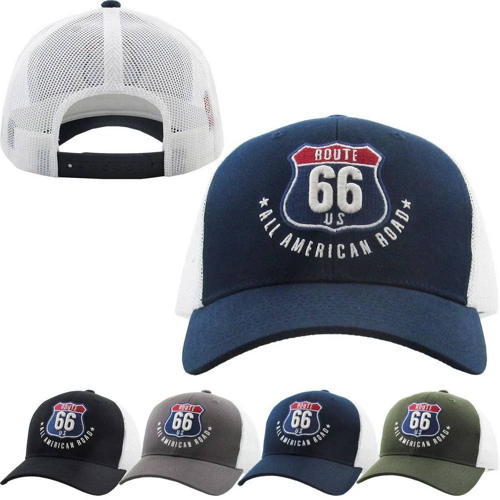 Rutt 66 Meshback Ballcap – Välj från 4 färger