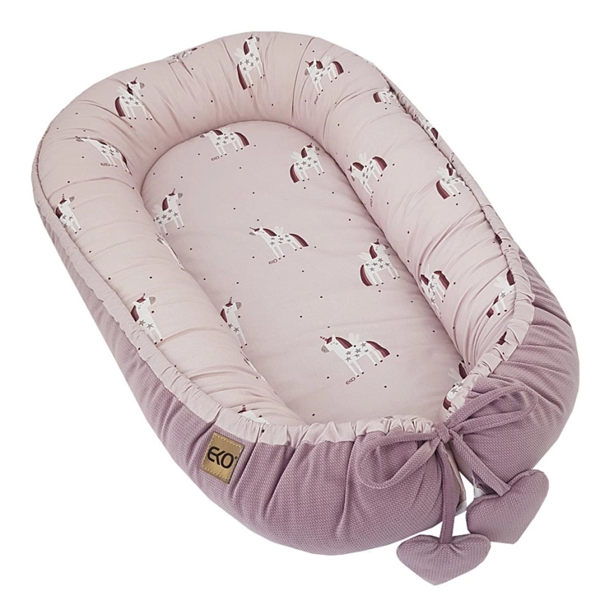 EKO – Cotton baby nest UNICORN 90×60 cm