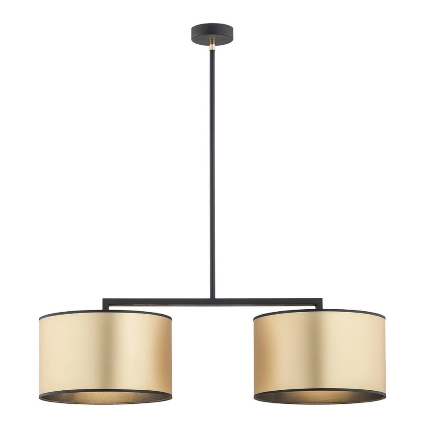 Argon 0898 – Pendelkrona KARIN 2xE27/15W/230V mässing/svart