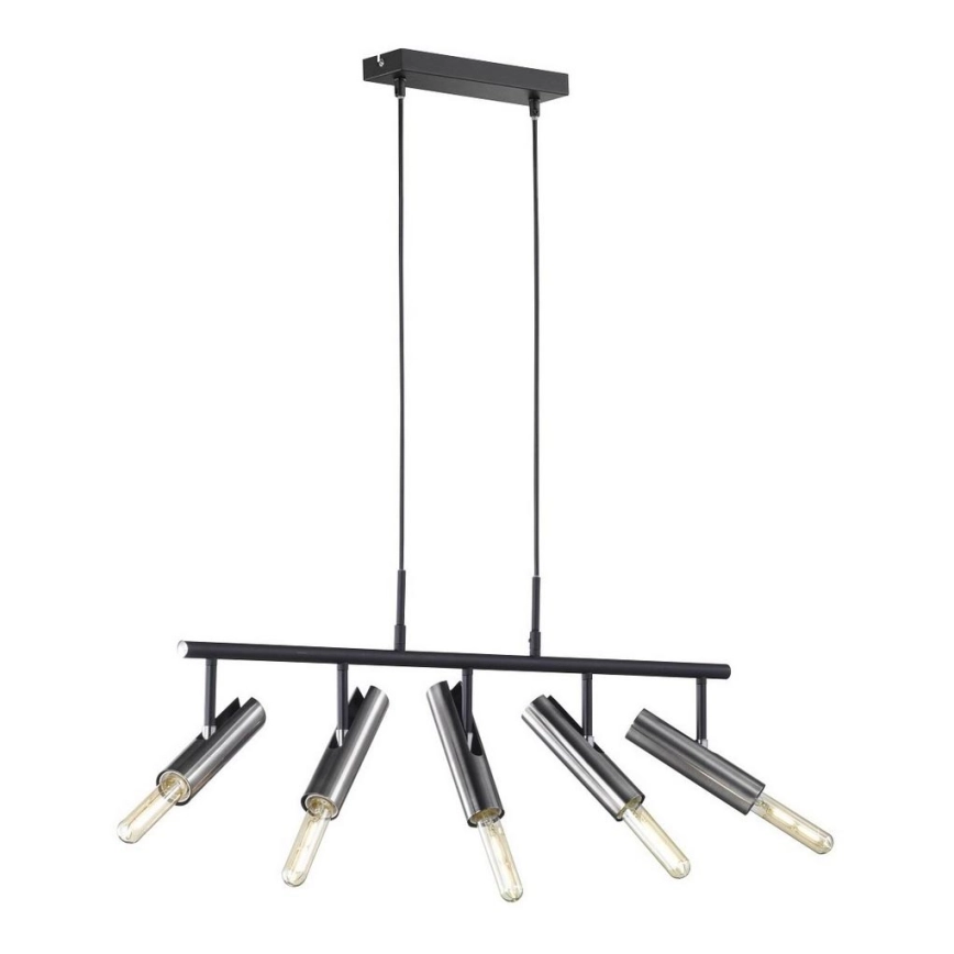 Fischer & Honsel 60369 – Ljuskrona med upphängningsrem DEAN 5xE27/25W/230V