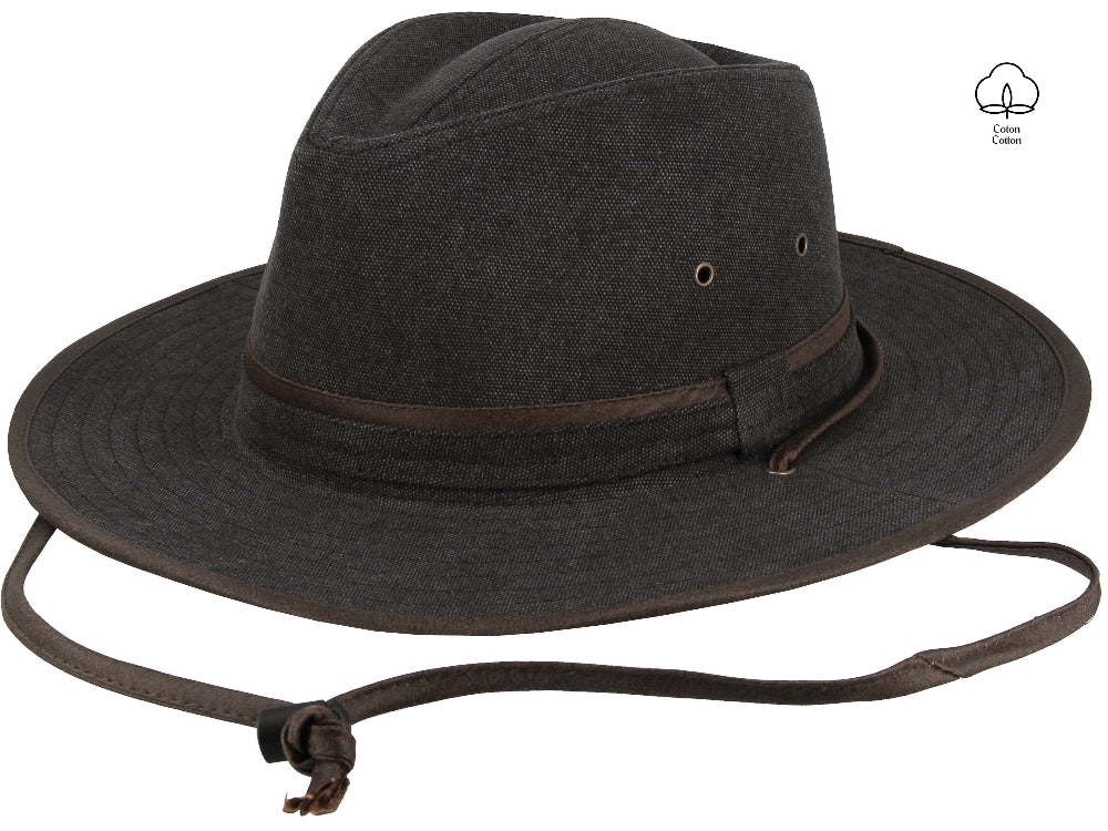 Fletchet ALP1 Safari Hat Aleh73 – Svart Bomull