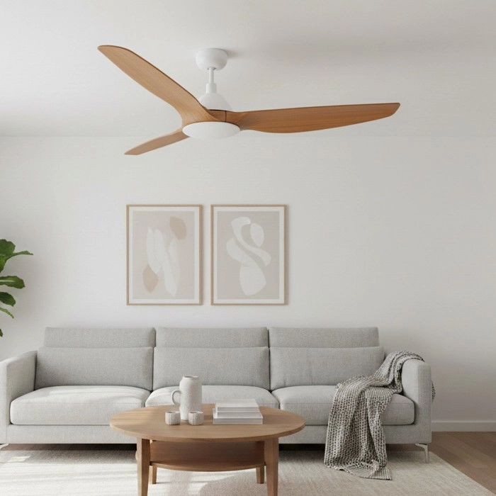 Lucci air 211011 – Takfläkt AIRFUSION TYPE A Ø 152 cm brun/vit med fjärrkontroll