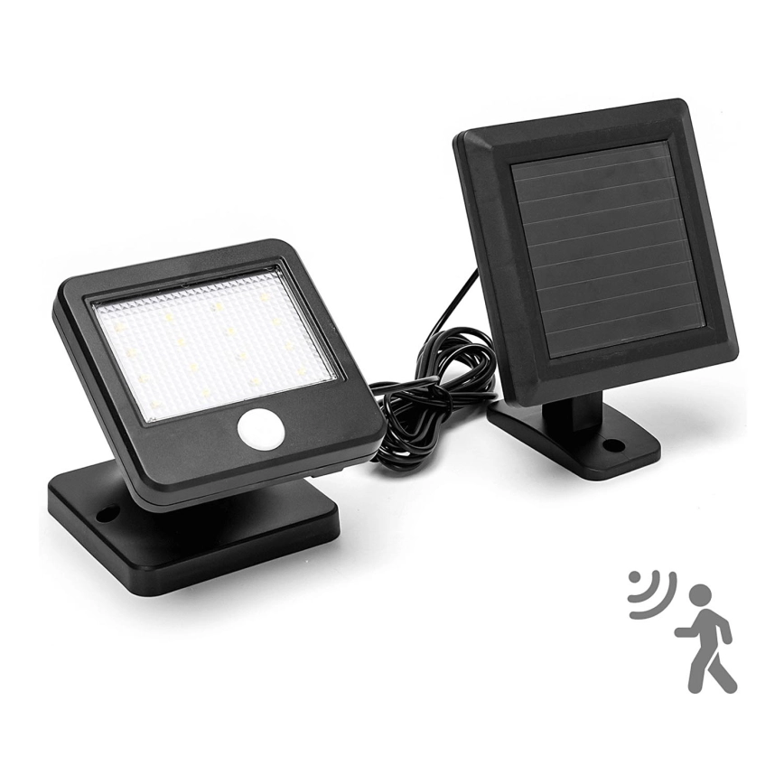 Aigostar – LED solcellsvägglampa med sensor LED/0,64W/3,7V 600 mAh 6500K IP44