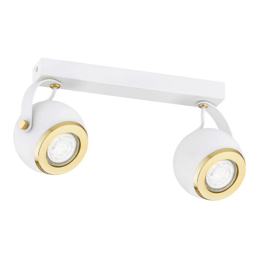Argon 7038 – Spotlight KOS PLUS 2xGU10/5W/230V vit/gyllene