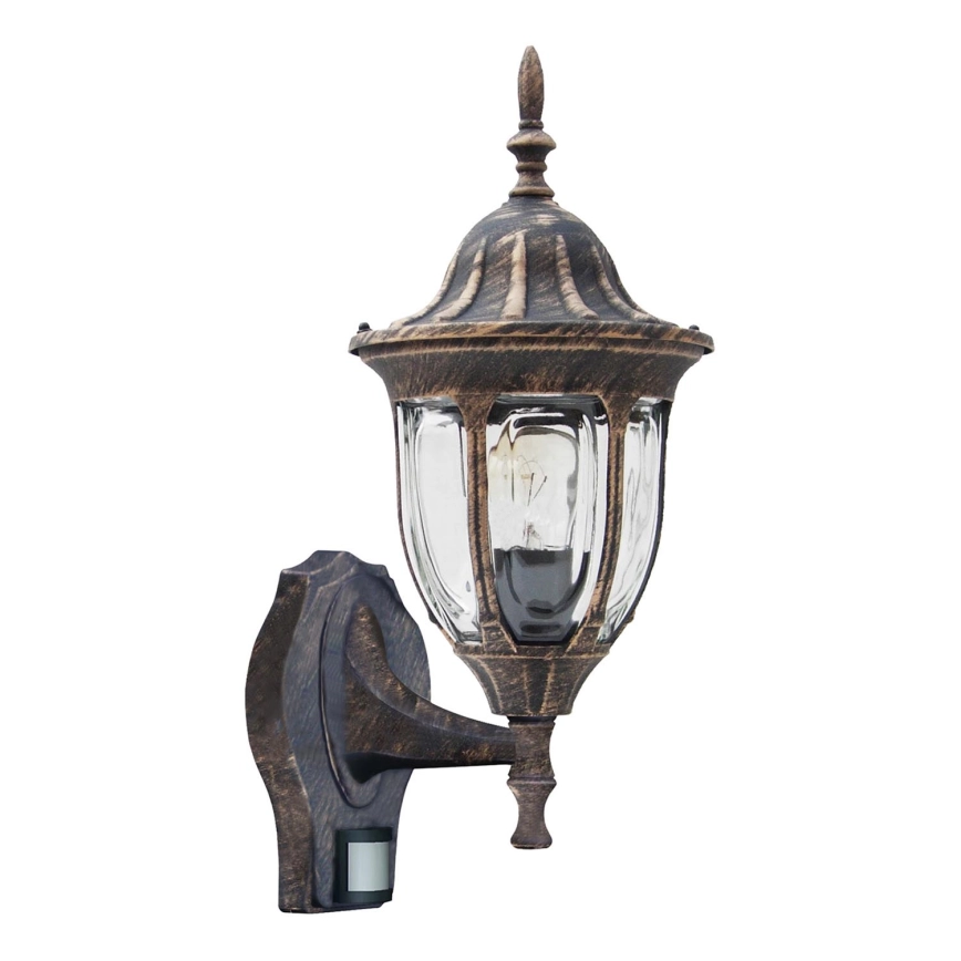 Rabalux 8370 – Utomhusbelysning med sensor MILANO 1×E27/60W/230V
