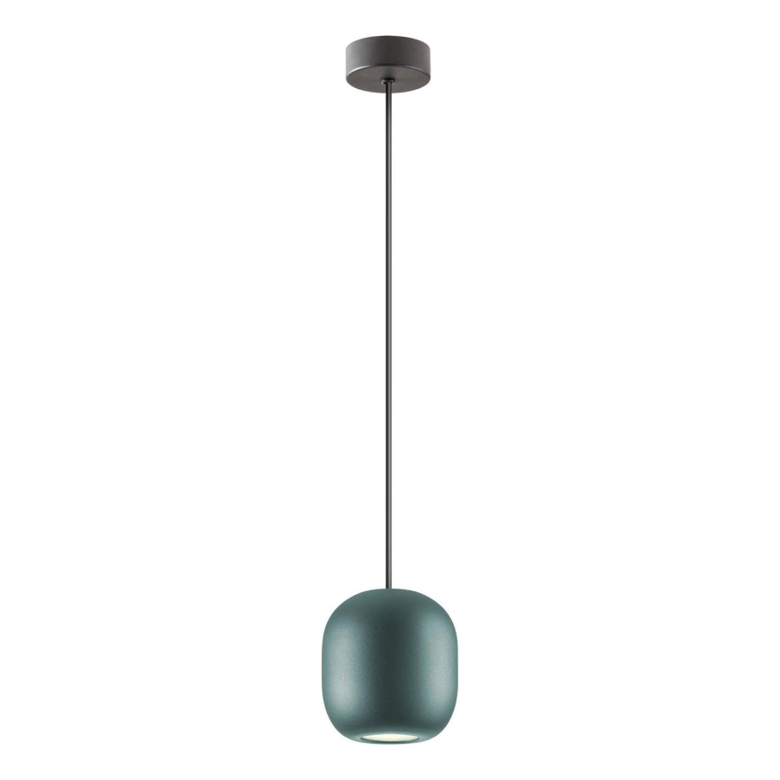 Redo 01-3478 – Ljuskrona med textilsladd BOOM 1xGU10/10W/230V diameter 12 cm grön